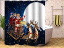 Kerst douchegordijn C52 1