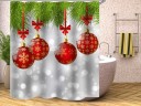 Kerst douchegordijn C52 10