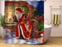 Kerst douchegordijn C52 14