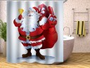 Kerst douchegordijn C52 16
