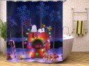 Kerst douchegordijn C52 5