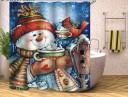 Kerst douchegordijn C52 18