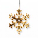 Kerst Hangende LED Licht Sneeuwvlok 19 x 18 cm Op AAA Batterijen Verlichtende Vlok Warm Wit Winterdecoratie Voor Raam Deuren en Etalage 6