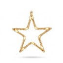Kerst Hangende LED Licht Ster 19 x 15 cm Op AAA Batterijen Met Zuignap Verlicht Decoratie Warm Wit Voor Raam Deuren en Etalages 6