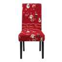 Kerst Kerstman stoelhoes 3