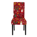 Kerst Kerstman stoelhoes 6