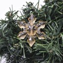 Kerst sneeuwvlok ornament 10 stuks 10