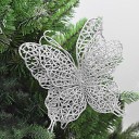 Kerstdecoratie vlinder 6 stuks 5