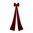 Kerstdecoratieve grote strik 200 x 40 cm Decoratieve strik voor deuren en gevels Feestelijke kerstaccessoire voor winterdecoratie van interieur en exterieur 6