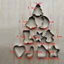 Kerstkoekjesvormpjes - 10 stuks 6