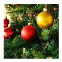 Kerstset 44 stuks versieringen 3 - 6 cm Roodgouden ballen en sterren voor de kerstboom Verschillende maten voor feestelijke decoratie 2