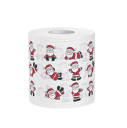 Kersttoiletpapier 10 x 10 cm 2 lagen Rol met kerstmotieven Decoratieve papieren servetten Feestelijke keuken- en huishoudelijke benodigdheden Kerstdecoratie 1