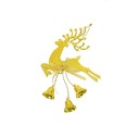 Kerstversiering hert met bellen 3