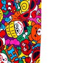 Kesäinen lasten t-paita Hysteric Mini 100% puuvilla Hihaton paita pojille ja tytöille Anime-tyyli värikkäillä piirretyillä kuvioilla 3