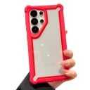 Kestävä läpinäkyvä suojakuori Samsung Galaxy A36 Värillinen reunus Vahvistetut kulmat Kameran suoja Liukumattomat sivut Puhelinsuojus 10