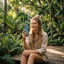 Két rétegű tok iPhone 17 Pro Max számára Hullámos csíkos minta Petrolkék és krém Származás ellenálló a leesések és karcolások ellen Mindennapi 2