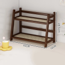 Két szintes asztali polc 45 x 18 x 28,5 cm Bambusz szerkezet ABS lapokkal Praktikus szervező íróasztalhoz Otthoni és irodai használatra 4 Két szintes asztali polc 45 x 18 x 28,5 cm Bambusz szerkezet ABS lapokkal Praktikus szervező íróasztalhoz Otthoni és irodai használatra 4