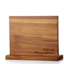 Kétoldalas mágneses késállvány akácfából 29,6 x 21,8 cm Mágneses késblokk erős mágnesekkel Barna Konyhába 1