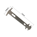Ketting slijtage meetinstrument 14 x 4,8 cm Metalen meetinstrument voor het controleren van fiets kettingen 38 g Nauwkeurige kettingrek indicator 2