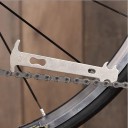 Ketting slijtage meetinstrument 14 x 4,8 cm Metalen meetinstrument voor het controleren van fiets kettingen 38 g Nauwkeurige kettingrek indicator 3