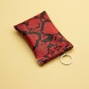 Key Case with Keyring and Quick Opening by Pressing the Sides Zipless Closure PU Leather with Lining Pocket Dimensions 11.5 x 7.5 cm 6