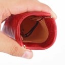 Key Case with Keyring and Quick Opening by Pressing the Sides Zipless Closure PU Leather with Lining Pocket Dimensions 11.5 x 7.5 cm 8