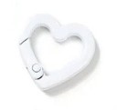 Key Ring 2.5 cm Heart Metal Alloy Metal Pendant Solid Loop Key Decoration Handbag Backpack Gift 3