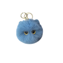 Keychain with Plush Cat Universal Size Metal Key Ring Cute Keyring for Backpack 4