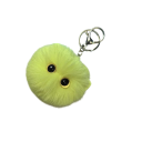 Keychain with Plush Cat Universal Size Metal Key Ring Cute Keyring for Backpack 9