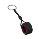 Keyring 14 x 2 cm Rubber Tyre Rubber Decoration for Keys Backpack Handbag Stylish Accessory for Motorists 2