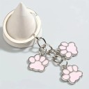 Keyring Dog Paw 7 x 4 cm Metal Alloy Metal Keyring for Handbag Backpack Gift for Dog Lovers 7