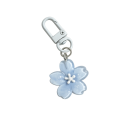Keyring Imitation Sakura Resin Transparent Floral Design Metal Ring Key Decoration Backpack Handbag 8
