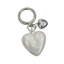 Keyring Metal Heart Elegant Metal Keychain for Keys Handbag Backpack Minimalist Accessory Gift 1