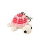 Keyring with Crocheted Turtle Metal Alloy and Plush Handcrafted Decorative Keychain Key Decoration for Backpack 2