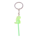Keyring with Lollipop 12 cm Resin Pendant in the Shape of a Dinosaur Sweet Decoration for Keys Backpack Handbag Gift for Children 4