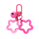 Keyring with Stars 2 cm Resin Keychain Sparkling Decorative Accessory for Handbag Backpack Gift 2