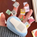 Kézi lyukasztó papírhoz 8 x 5 x 5,4 cm Kivágás 2 x 1,8 cm Díszítő szél Scrapbookinghoz és naplóíráshoz 8