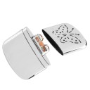 Kézi melegítő 95 x 68 x 16 mm 55–70 ℃ Hordozható benzines kézi melegítő cinkötvözetből Újrahasználható kültéri melegítő 5