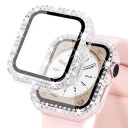 Kimalteleva timanttikuori Apple Watch 41 mm Karkaistu lasi näyttösuoja Täysikehyksinen kotelo Apple Watch Series 9 8 7 iWatch 14