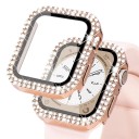 Kimalteleva timanttikuori Apple Watch 41 mm Karkaistu lasi näyttösuoja Täysikehyksinen kotelo Apple Watch Series 9 8 7 iWatch 15