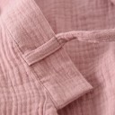 Kimono de mujer aligerado al baño de algodón con cinturón de lazo Corte cómodo y transpirable para uso doméstico, preparación matutina y relajación nocturna 3