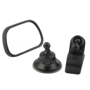 Kinder Auto Rückspiegel 8,8x5,8 cm 360° drehbar Mini Sicherheitsspiegel mit Clip und Saugnapf Unzerbrechlicher Beobachtungsspiegel Baby 4