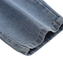 Kinder Baumwoll Overall mit Bärenmotiv Lange Hosen Knopfträger Unisex Frühlings- und Herbstjeans Overall mit Taschen für Jungen 5