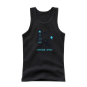 Kinder Baumwoll-Tanktop mit Druck einer Weltraumrakete Einfarbiges ärmelloses T-Shirt mit Rundhalsausschnitt Bequemer Sommertop für Jungen und Mädchen 4