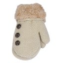 Kinder Baumwollhandschuhe mit Knöpfen J872 1