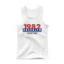 Kinder Baumwolltanktop mit Druck 1982 Brooklyn Einfarbiges ärmelloses T-Shirt mit Rundhalsausschnitt Stilvolles Sommeroberteil für Jungen 3