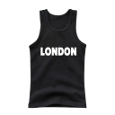 Kinder Baumwolltanktop mit London-Druck Einfarbiges ärmelloses T-Shirt mit Rundhalsausschnitt Bequemer Sommertop für Jungen und Mädchen Verschiedene Farben 2