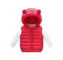 Kinder Daunenweste mit Kapuze und Ohren Herbst- und Winterwarme Baumwolljacke für Kleinkinder und Mädchen Einfarbige Weste mit Reißverschluss aus Polyester und Baumwolle 6 Kinder Daunenweste mit Kapuze und Ohren Herbst- und Winterwarme Baumwolljacke für Kleinkinder und Mädchen Einfarbige Weste mit Reißverschluss aus Polyester und Baumwolle 6