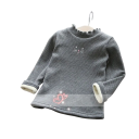 Kinder gestrickter Pullover mit umschlagenem Rollkragen und gesticktem Motiv Einfarbiger warmer Pullover aus Baumwolle, Acryl und Polyester Stilvolles Oberteil für Jungen und Mädchen 5