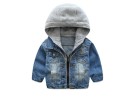 Kinder-Jeansjacke mit Kapuze 1
